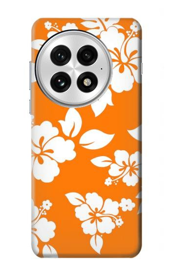 S2245 Hawai Hibiscus Motif orange Etui Coque Housse pour OnePlus 13