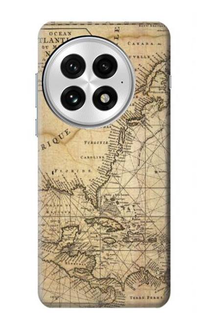 S2506 Explorer Amérique du Nord Carte Etui Coque Housse pour OnePlus 13