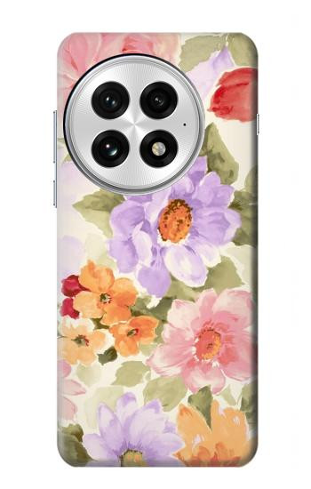 S3035 Peinture douce Fleur Etui Coque Housse pour OnePlus 13