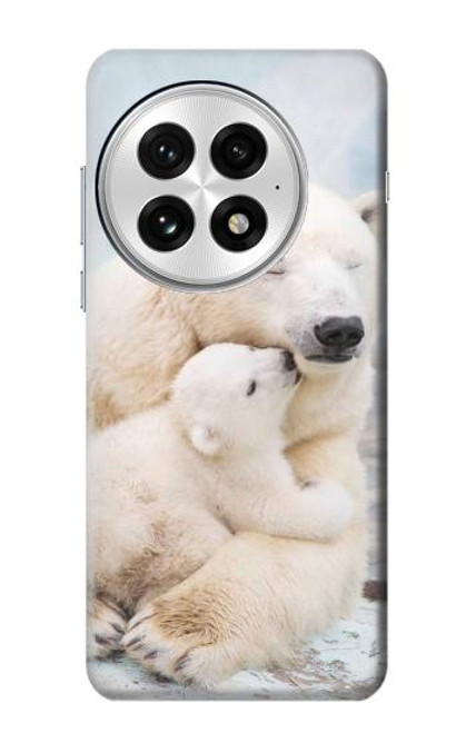 S3373 Famille d'ours polaire Etui Coque Housse pour OnePlus 13