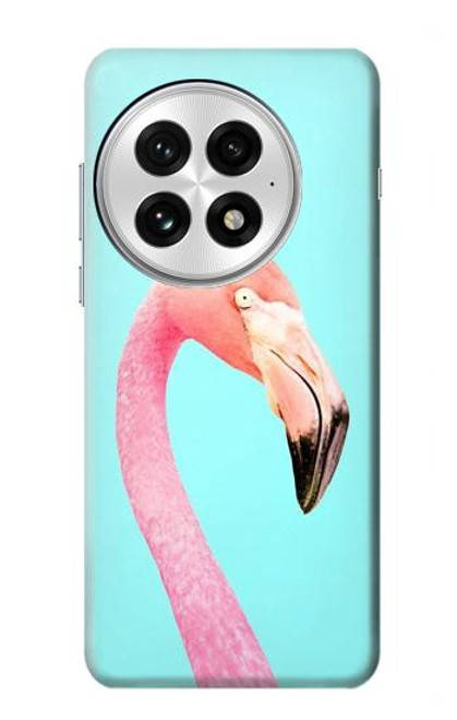 S3708 Flamant rose Etui Coque Housse pour OnePlus 13