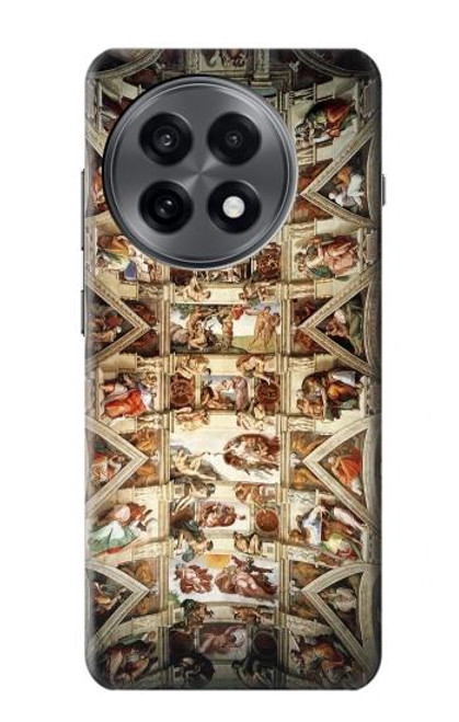 S0177 Michelangelo Chapelle plafond Etui Coque Housse pour OnePlus 13R