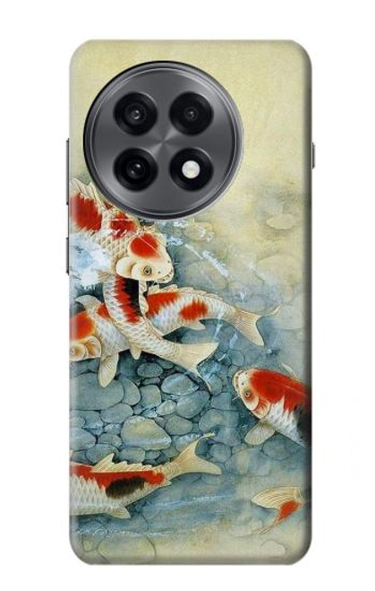 S1654 Carpe Koï poisson Peinture Art Etui Coque Housse pour OnePlus 13R