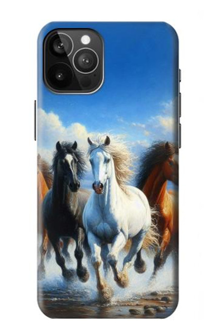 S3996 Cheval courant Etui Coque Housse pour iPhone 12 Pro Max