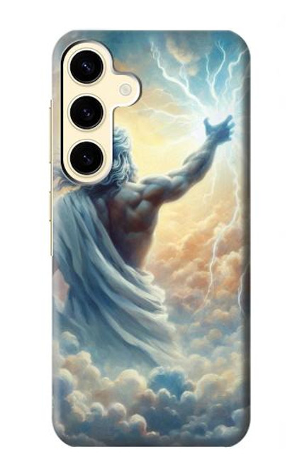 S4028 Zeus, Dieu, Puissance du tonnerre Etui Coque Housse pour Samsung Galaxy S24