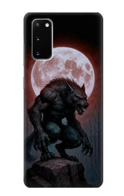 S4024 Lune de sang de loup-garou Etui Coque Housse pour Samsung Galaxy S20