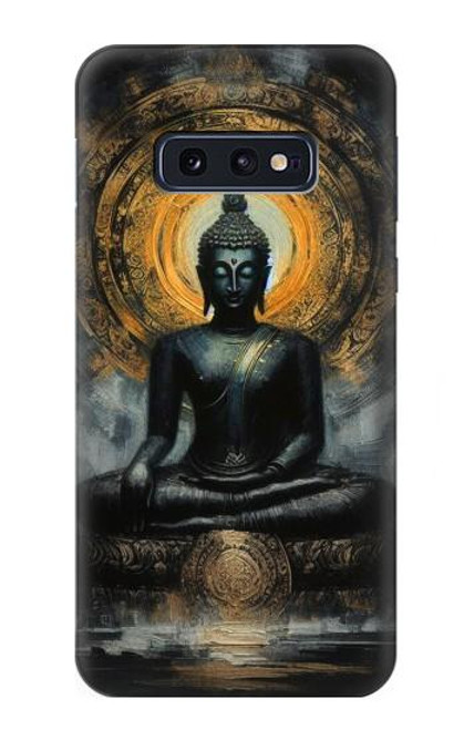 S3968 Bouddha noir Etui Coque Housse pour Samsung Galaxy S10e