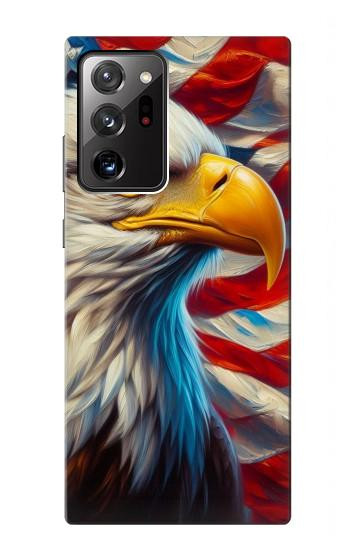 S3967 Pygargue à tête blanche, drapeau américain Etui Coque Housse pour Samsung Galaxy Note 20 Ultra, Ultra 5G
