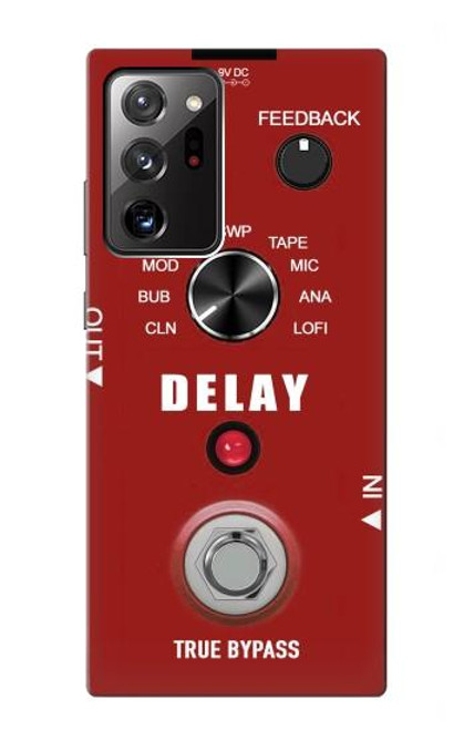 S4011 Graphique de guitare analogique rouge avec delay Etui Coque Housse pour Samsung Galaxy Note 20 Ultra, Ultra 5G