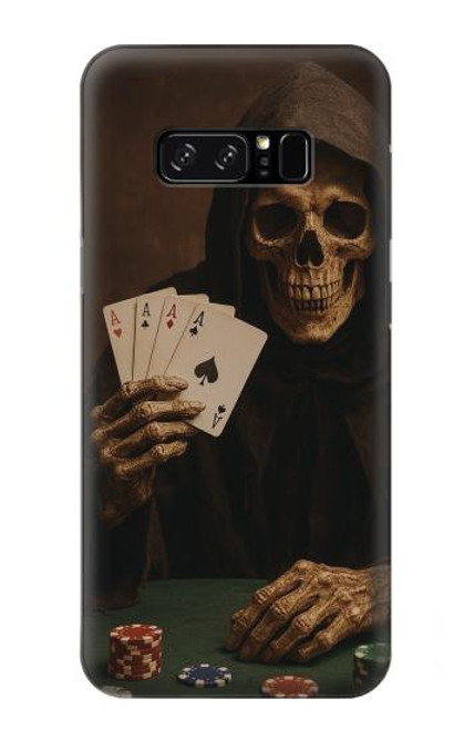 S3994 Gagner au poker avec la Faucheuse Etui Coque Housse pour Note 8 Samsung Galaxy Note8