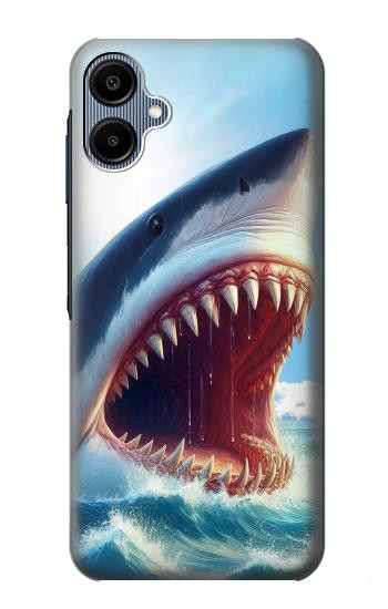 S4004 Peinture à l'huile Requin géant Etui Coque Housse pour Samsung Galaxy A06