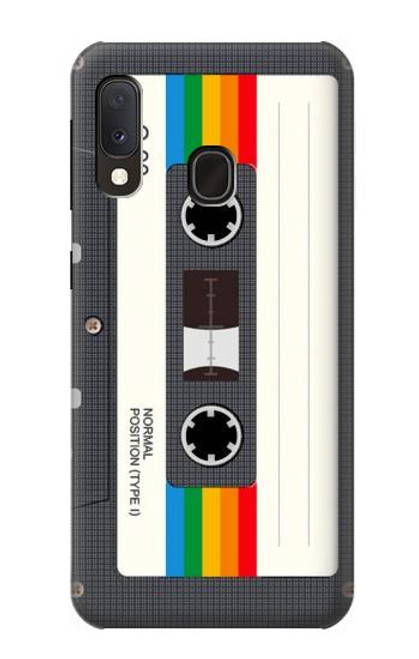 S4023 Cassette arc-en-ciel vintage Etui Coque Housse pour Samsung Galaxy A20e