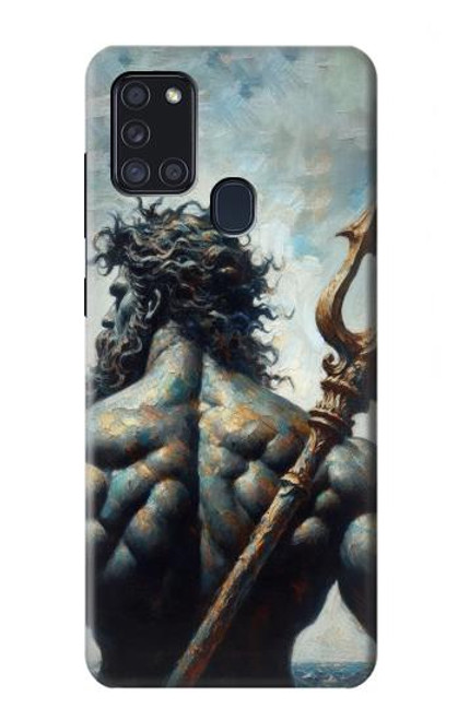 S4010 Trident de Poséidon, Dieu de la mer Etui Coque Housse pour Samsung Galaxy A21s