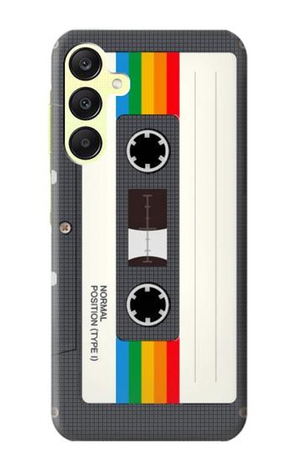 S4023 Cassette arc-en-ciel vintage Etui Coque Housse pour Samsung Galaxy A25 5G