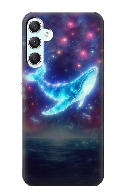 S3982 Nébuleuse colorée de baleine de rêve Etui Coque Housse pour Samsung Galaxy A34 5G