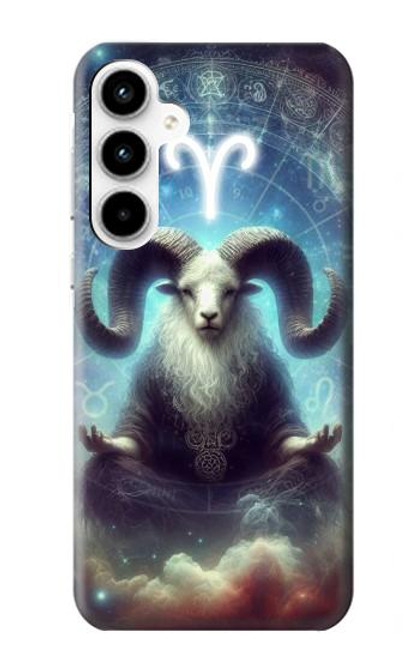 S4002 Signe du zodiaque mystique Bélier Etui Coque Housse pour Samsung Galaxy A35 5G