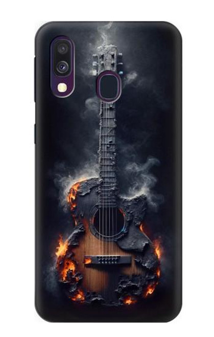 S3972 Graphique de guitare acoustique brûlée Etui Coque Housse pour Samsung Galaxy A40 S3972 Graphique de guitare acoustique brûlée Etui Coque Housse pour Samsung Galaxy A40