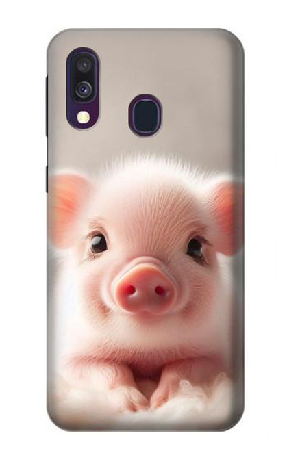 S3979 Bébé cochon mignon Etui Coque Housse pour Samsung Galaxy A40 S3979 Bébé cochon mignon Etui Coque Housse pour Samsung Galaxy A40