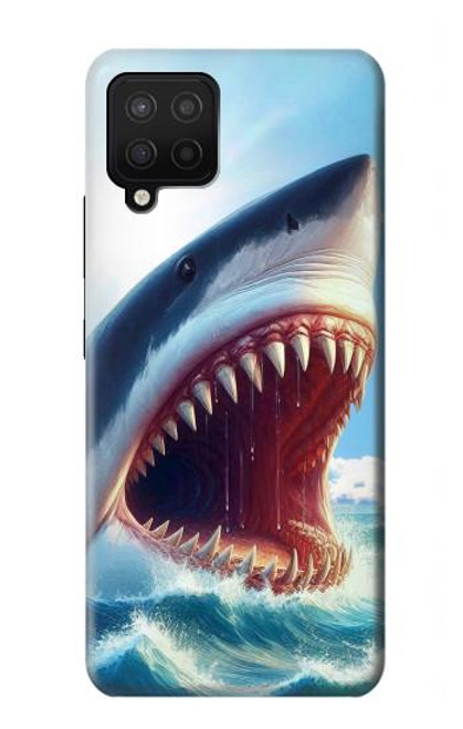 S4004 Peinture à l'huile Requin géant Etui Coque Housse pour Samsung Galaxy A42 5G