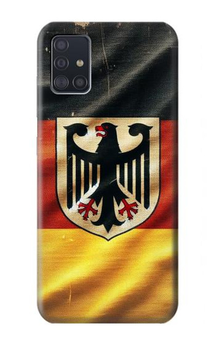 S3989 Ancien drapeau de l'aigle allemand Etui Coque Housse pour Samsung Galaxy A51