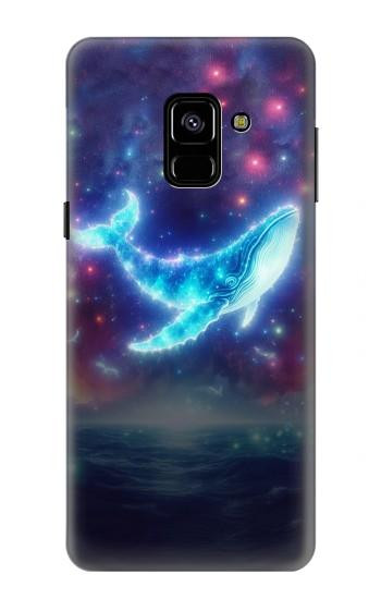 S3982 Nébuleuse colorée de baleine de rêve Etui Coque Housse pour Samsung Galaxy A8 (2018)