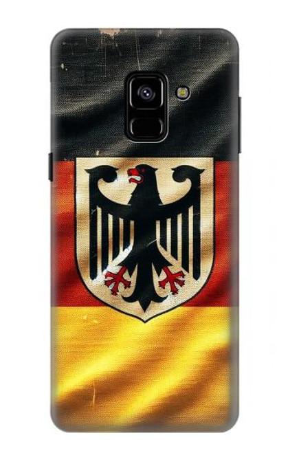 S3989 Ancien drapeau de l'aigle allemand Etui Coque Housse pour Samsung Galaxy A8 (2018)