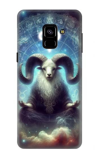 S4002 Signe du zodiaque mystique Bélier Etui Coque Housse pour Samsung Galaxy A8 (2018)