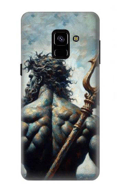 S4010 Trident de Poséidon, Dieu de la mer Etui Coque Housse pour Samsung Galaxy A8 (2018)
