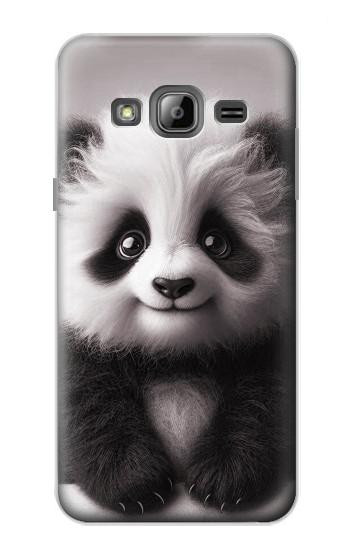 S3978 Bébé panda mignon Etui Coque Housse pour Samsung Galaxy J3 (2016)