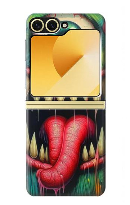 S4000 Graffiti mural monstre Etui Coque Housse pour Samsung Galaxy Z Flip 6, Flip 7 FE S4000 Graffiti mural monstre Etui Coque Housse pour Samsung Galaxy Z Flip 6, Flip 7 FE