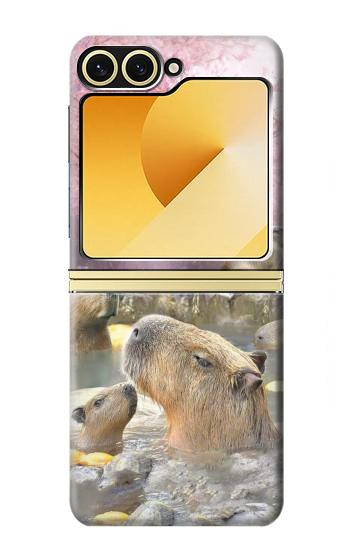 S4030 Source chaude de capybara Etui Coque Housse pour Samsung Galaxy Z Flip 6, Flip 7 FE