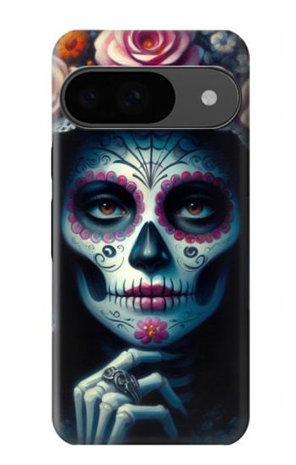S3990 Crâne de fille, steampunk gothique Etui Coque Housse pour Google Pixel 9