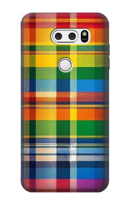 S3983 Texture de tissu LGBTQ Etui Coque Housse pour LG V30, LG V30 Plus, LG V30S ThinQ, LG V35, LG V35 ThinQ