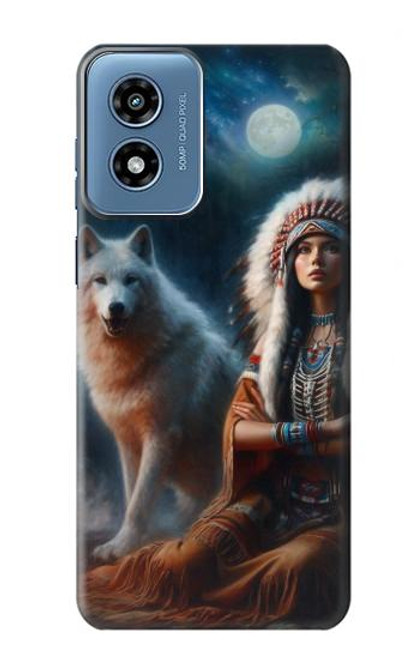 S3995 Loupe indienne Etui Coque Housse pour Motorola Moto G Play 4G (2024)