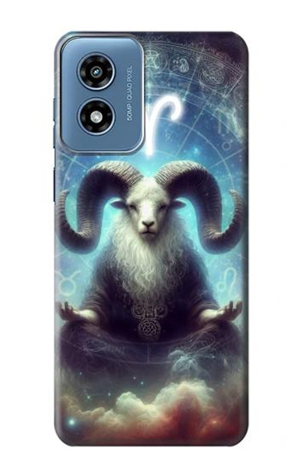 S4002 Signe du zodiaque mystique Bélier Etui Coque Housse pour Motorola Moto G Play 4G (2024)