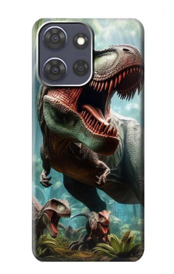 S4021 Dinosaure T-rex Jurassique Etui Coque Housse pour Motorola Moto G Power (2025,2026)