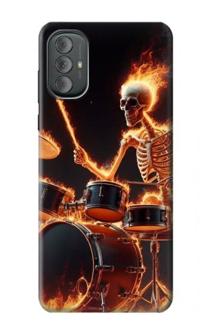 S3985 Batteur de crâne de feu Etui Coque Housse pour Motorola Moto G Power 2022, G Play 2023