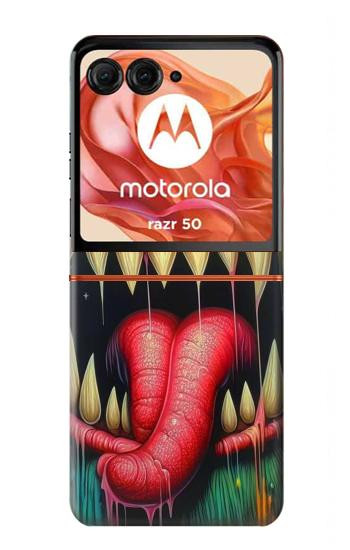 S4000 Graffiti mural monstre Etui Coque Housse pour Motorola Razr 70,60,50, Razr (2026, 2025, 2024)