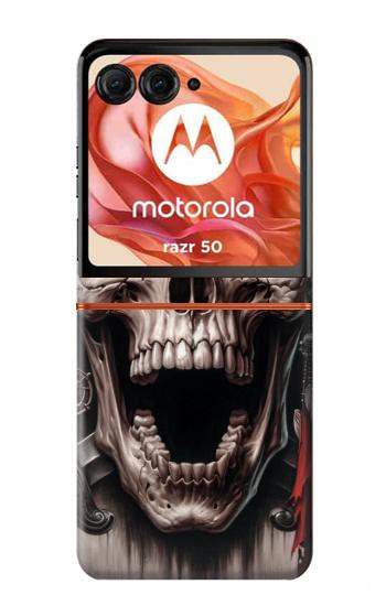 S4009 Crâne de pirate Etui Coque Housse pour Motorola Razr 70,60,50, Razr (2026, 2025, 2024)