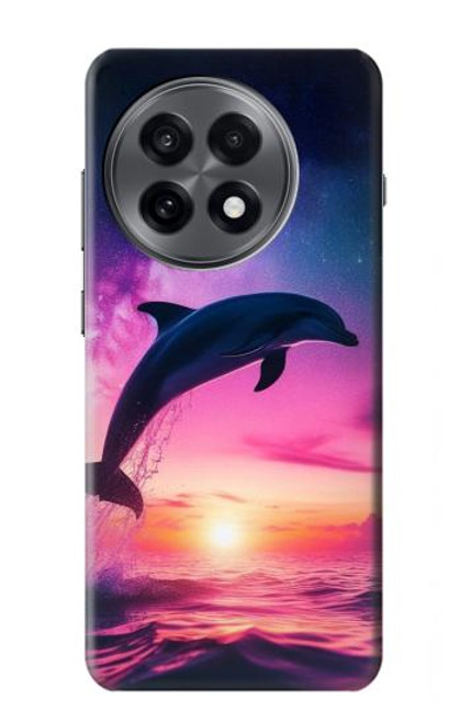 S3980 Dauphin, coucher de soleil, Voie lactée Etui Coque Housse pour OnePlus 13R
