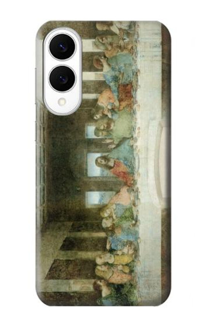 S0173 Leonardo Da Vinci La Cène Etui Coque Housse pour Samsung Galaxy S25 Edge