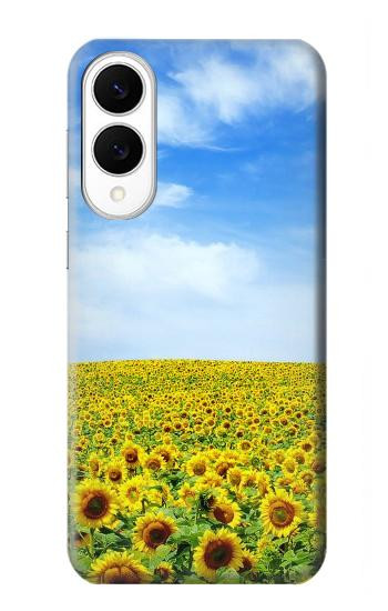 S0232 Tournesol Etui Coque Housse pour Samsung Galaxy S25 Edge