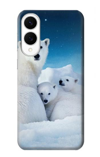 S0285 Ours polaire Etui Coque Housse pour Samsung Galaxy S25 Edge