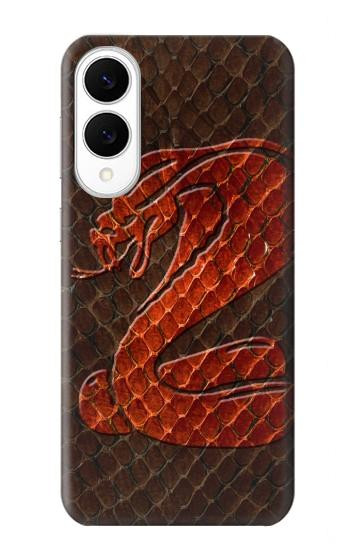 S0663 Cobra Serpent Peau Etui Coque Housse pour Samsung Galaxy S25 Edge