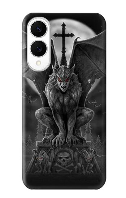 S0850 Gargouille diable démon Etui Coque Housse pour Samsung Galaxy S25 Edge
