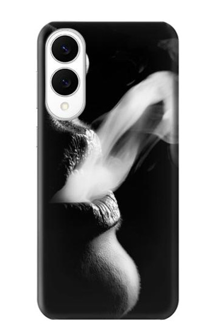 S0917 Sexy lèvres Fille de fumer Etui Coque Housse pour Samsung Galaxy S25 Edge