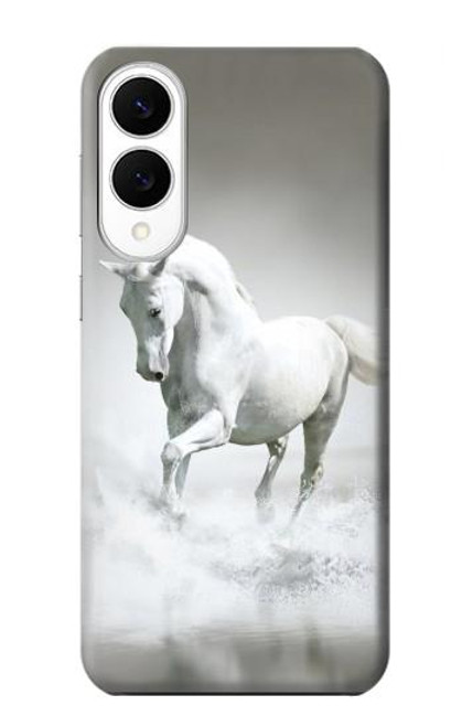 S0932 Cheval Blanc Etui Coque Housse pour Samsung Galaxy S25 Edge