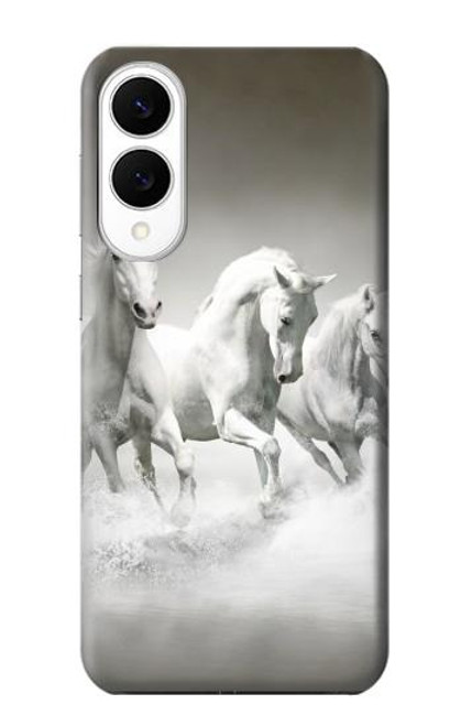 S0933 Cheval Blanc Etui Coque Housse pour Samsung Galaxy S25 Edge