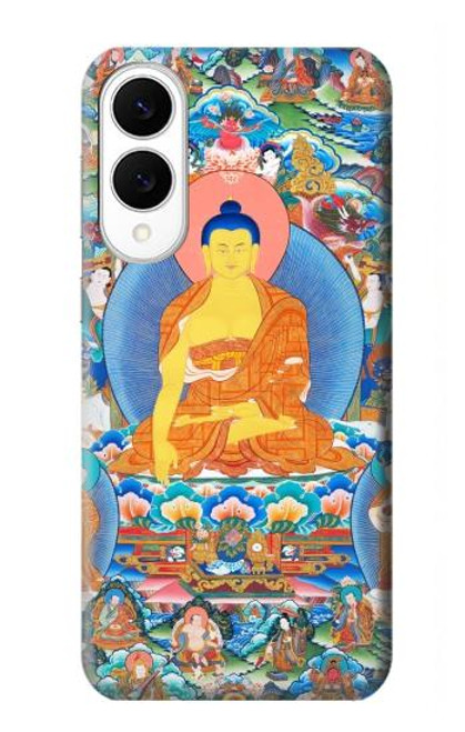 S1256 Peinture Bouddha Etui Coque Housse pour Samsung Galaxy S25 Edge