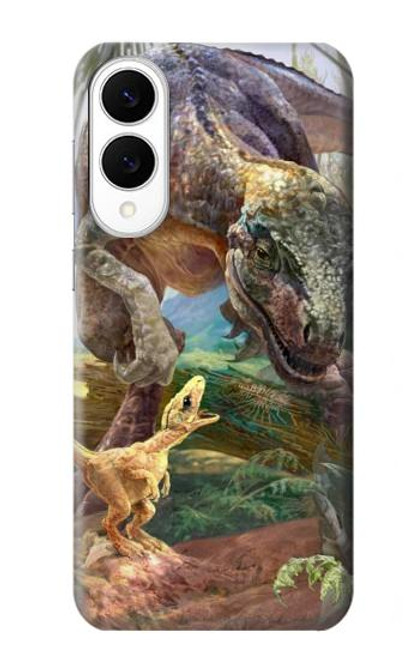 S1290 Dinosaures T-Rex Etui Coque Housse pour Samsung Galaxy S25 Edge